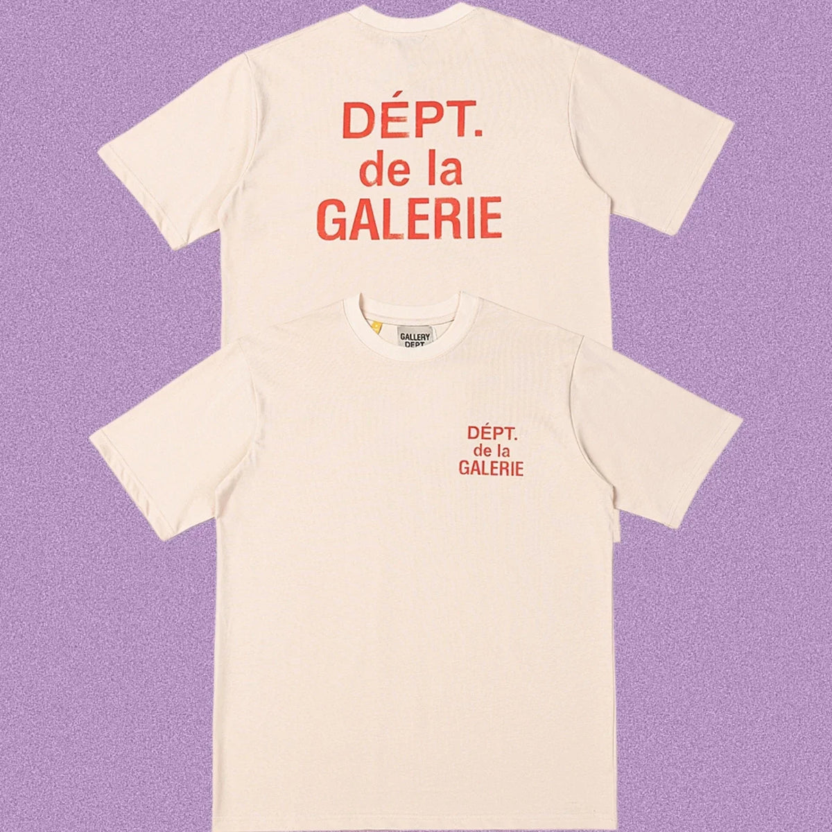 Gallery Dept. DÉPT. de la GALERIE Short Sleeve T-Shirt - Cream/Red