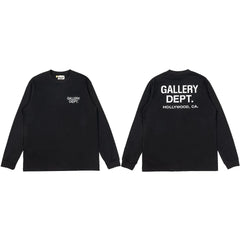 Gallery Dept. Hollywood Logo Long Sleeve T-Shirt - Black