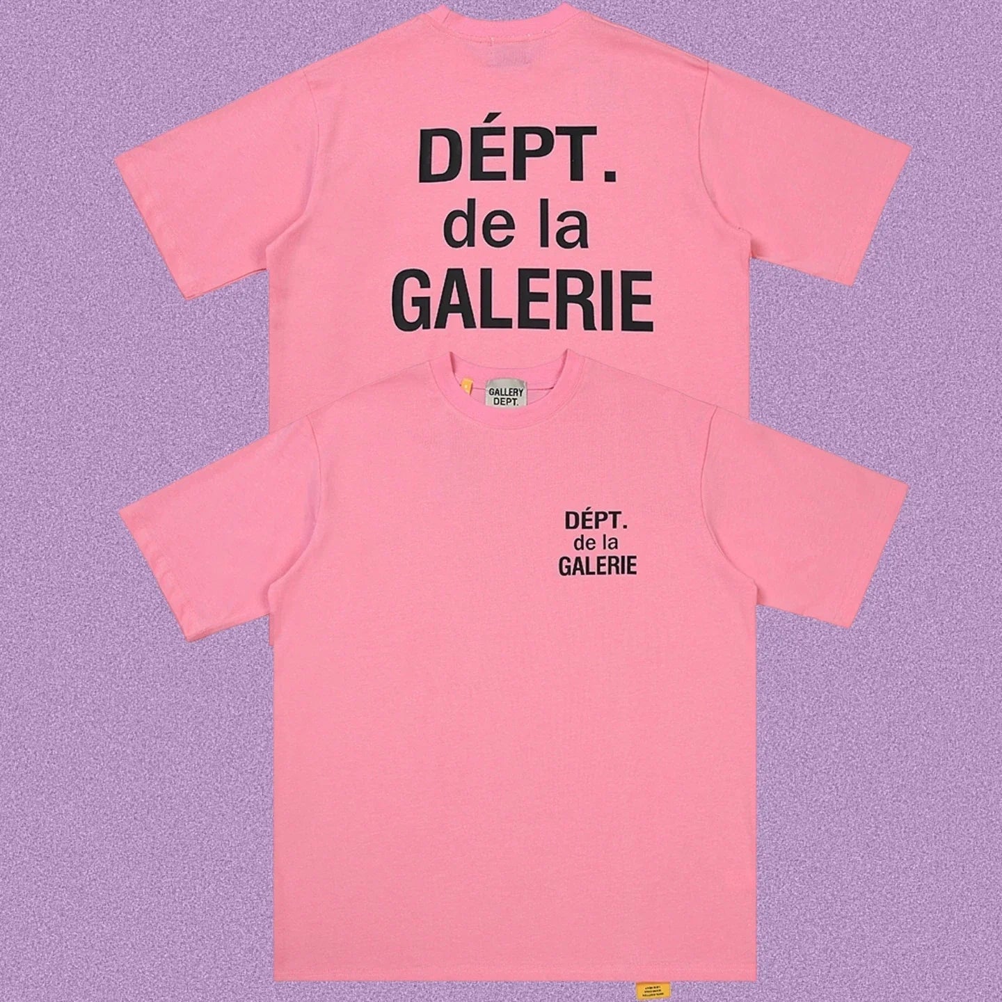 Gallery Dept. DÉPT. de la GALERIE Short Sleeve T-Shirt - Pink/Black