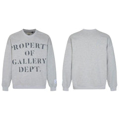 Gallery Dept. Heather Grey Crewneck – “Property Of” Stacked Print