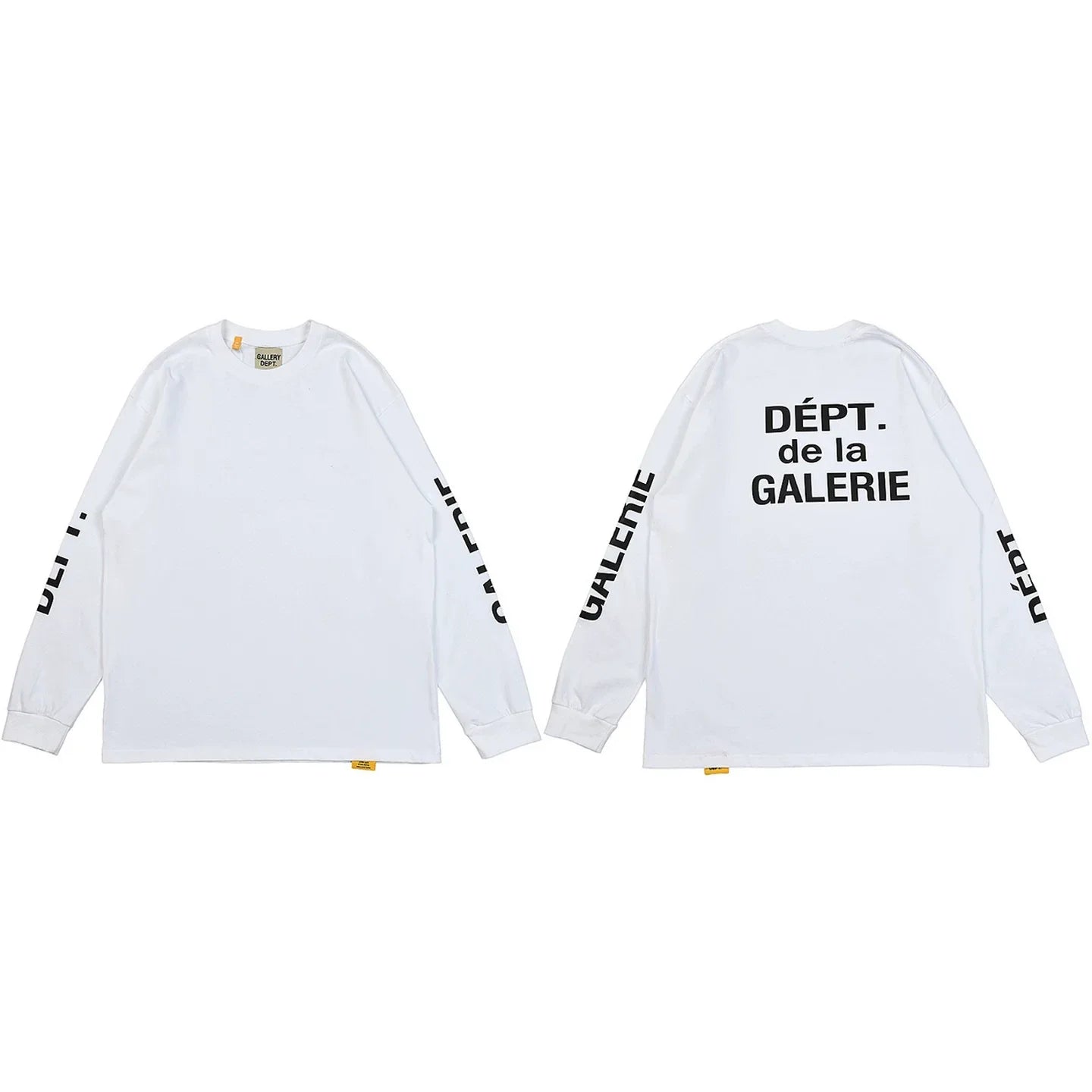 Gallery Dept. Sleeve Print DÉPT. de la GALERIE Long Sleeve T-Shirt - White/Black