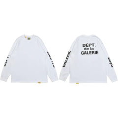 Gallery Dept. Sleeve Print DÉPT. de la GALERIE Long Sleeve T-Shirt - White/Black