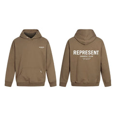 Represent Owners' Club Heavyweight Hoodie - Khaki/Brown