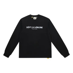 Gallery Dept. Front-Logo DÉPT. de la GALERIE Long Sleeve T-Shirt - Black