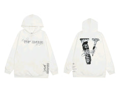 Vlone x Pop Smoke "Faith" Tribute Graphic Hoodie - White