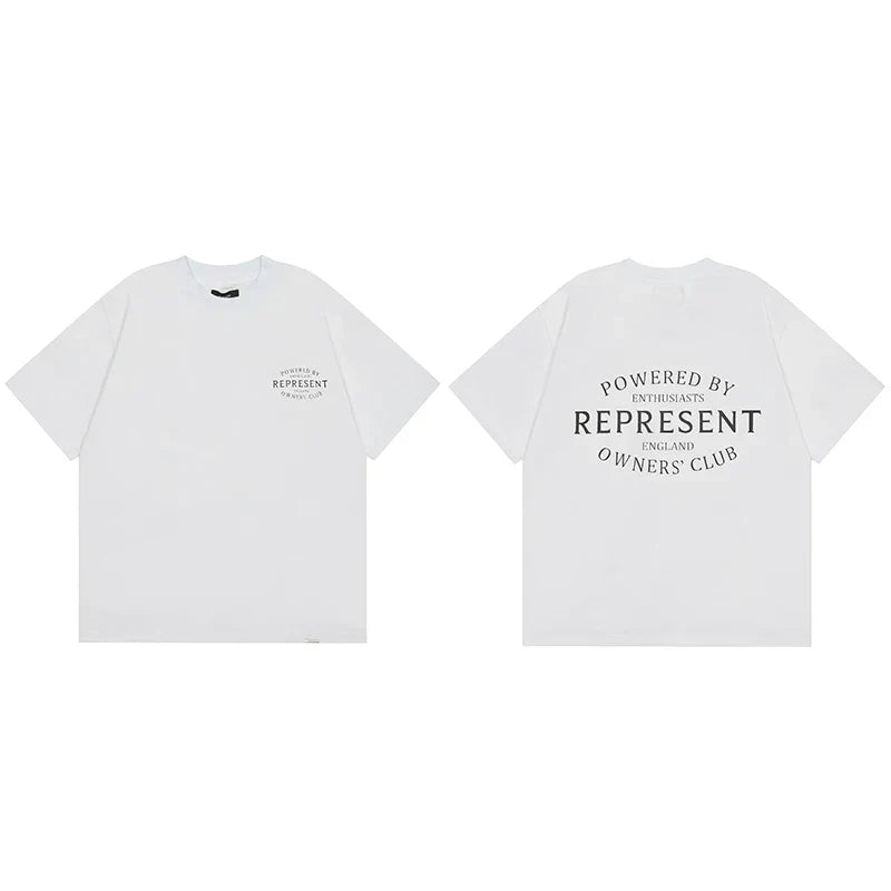 Represent Circular Crest Owners' Club Graphic T-Shirt - White