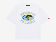 Broken Planet T-Shirt Grid White