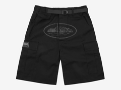 Corteiz Alcatraz Cargo Shorts Black