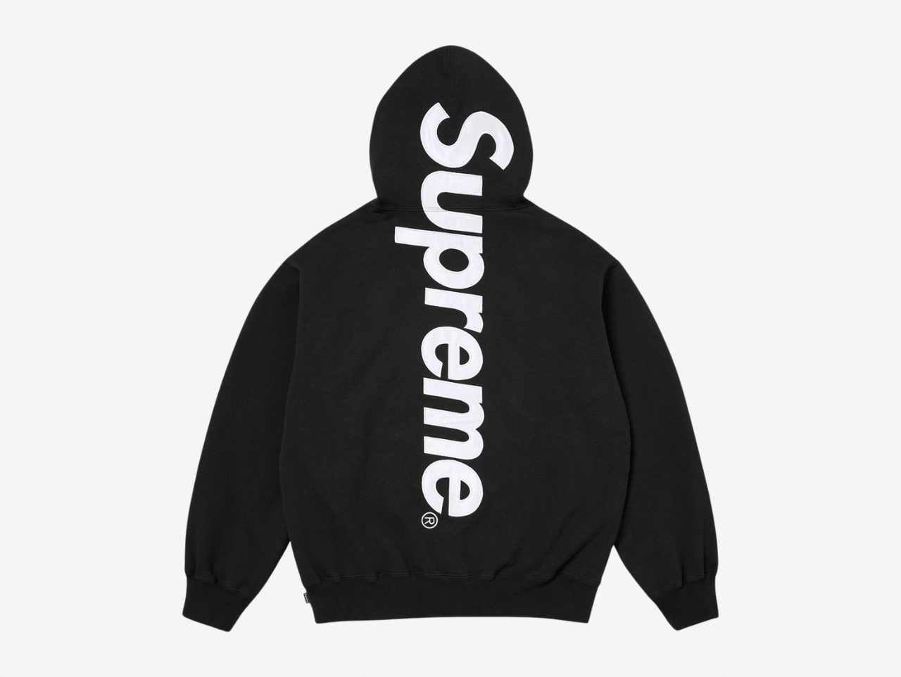 Supreme Appliqué Logo Hoodie Black