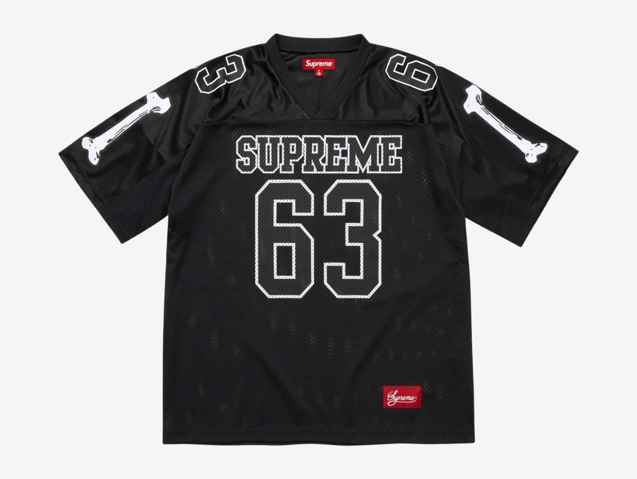 Supreme Bones Football Jersey Black