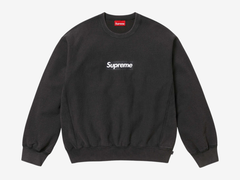 Supreme Cracked Box Logo Crewneck Black