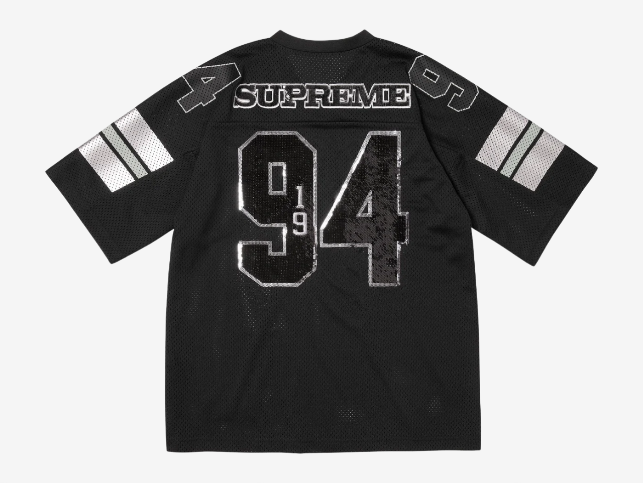 Supreme Sequin Football Jersey Black