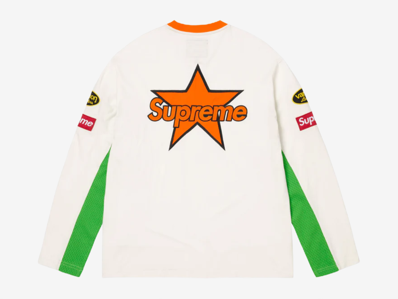 Supreme x Vanson Long Sleeve Top White