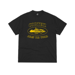Corteiz OG Alcatraz Tee Black / Yellow
